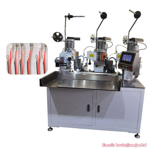 Automatic Straight Flat Cable Electric Wire Terminal Crimping Machine