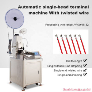 High Speed Wire Stripping Twisting Terminal Crimping Machine