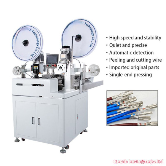 Automatic Flat Hook Up Wire Terminal Crimping Machine